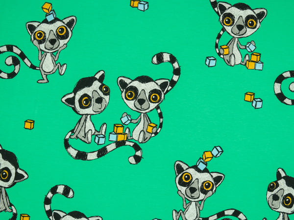 Baumwolljersey KaTTas smaragdgrün by Muttu Ralla