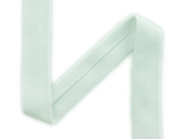 1m Jersey-Schrägband Farbe reinweiß uni