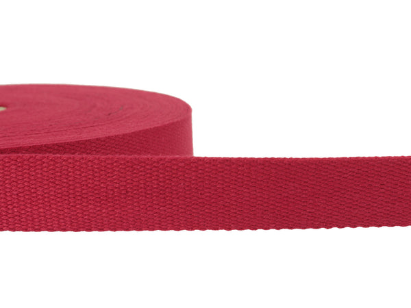 1m Baumwollgurtband 3cm breit uni rot