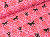 Leichter Baumwollsweat Lian Pferde rosa-rot