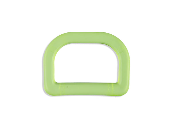 D-Ring hellgrün transparent 30mm