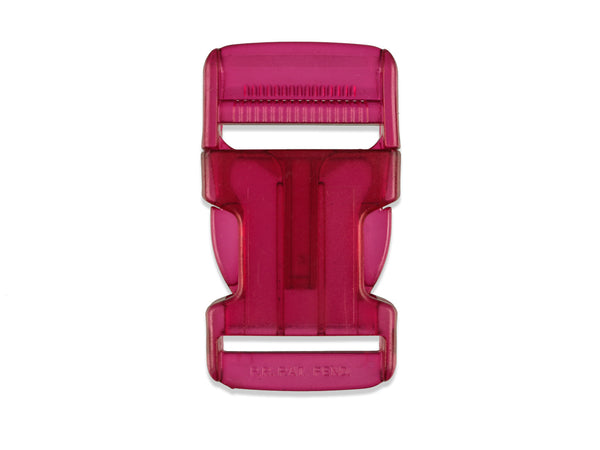 Rucksackschließe Pink transparent