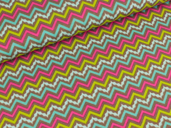 STENZO Baumwolljersey Zig Zack auf Schlamm