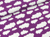 Baumwolljersey Vicente Wolken helles lila