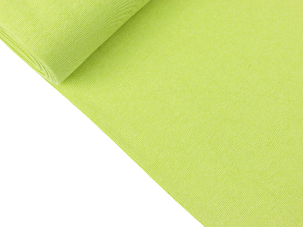 Glatte Bündchenware Jenaro kiwi meliert