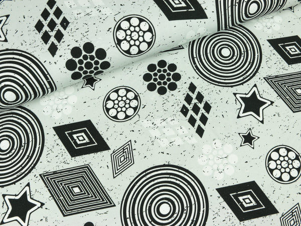 Baumwolljersey Salty Sweet hellgrau Shalmiak