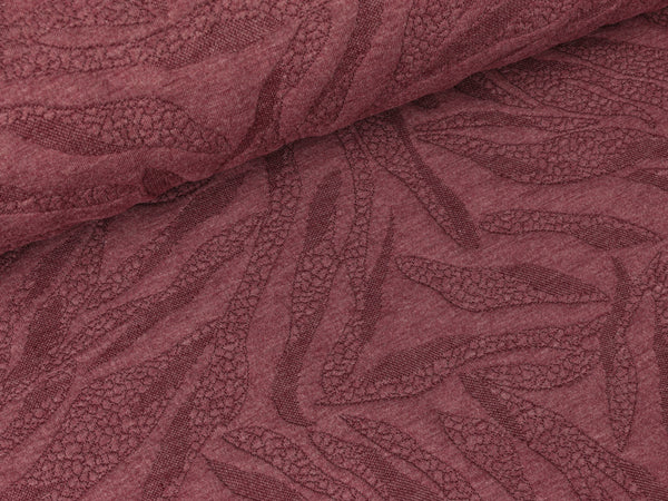 Jacquardjersey Marsa burgundy