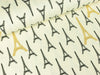 Baumwolljersey Eiffelturm creme mit goldenem Glitzer