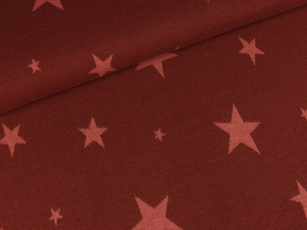 Feinstrick Yaren Sterne burgundy