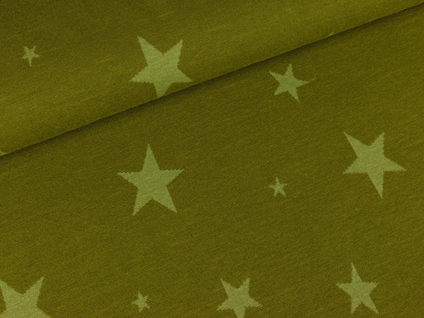 Feinstrick Yaren Sterne khaki