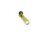Zipper für metallisierten Endlosreißverschluss gold