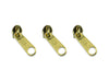 Zipper für metallisierten Endlosreißverschluss gold