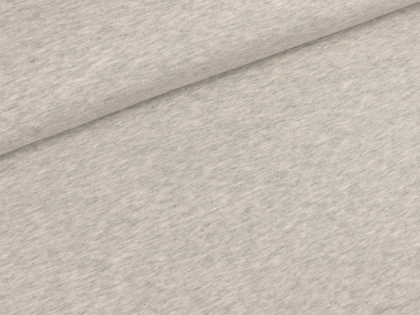 Bio-Single-Jersey hellgrau melange uni