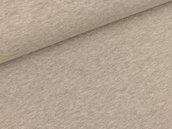 Bio-Single-Jersey mittelgrau melange uni