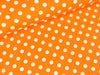 Baumwolljersey Verena Punkte weiß auf Orange