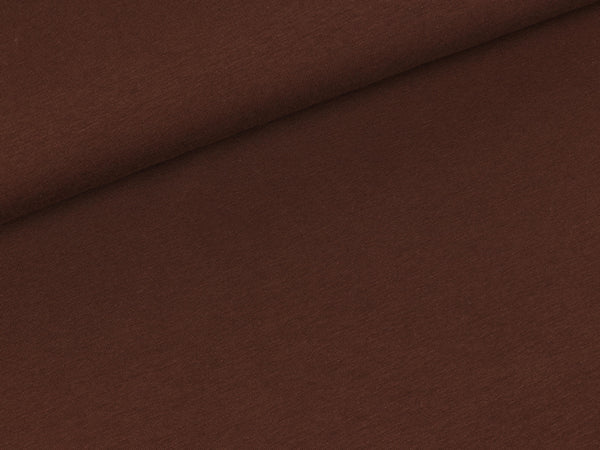 Baumwolljersey Vanessa dunkelbraun uni