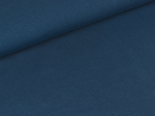 Baumwolljersey Vanessa jeansblau uni