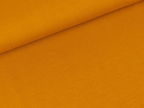 Baumwolljersey Vanessa ocker uni