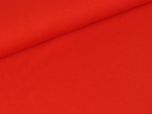 Baumwolljersey Vanessa rot uni