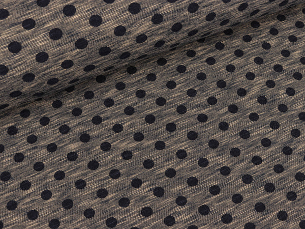 Jersey Nadine Punkte marine-sand meliert