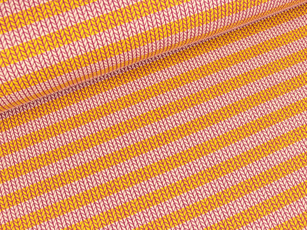 Jacquardjersey Knit Knit Maxistripes polenta-meringa