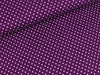 Baumwolljersey Jerseydots violett-weiß