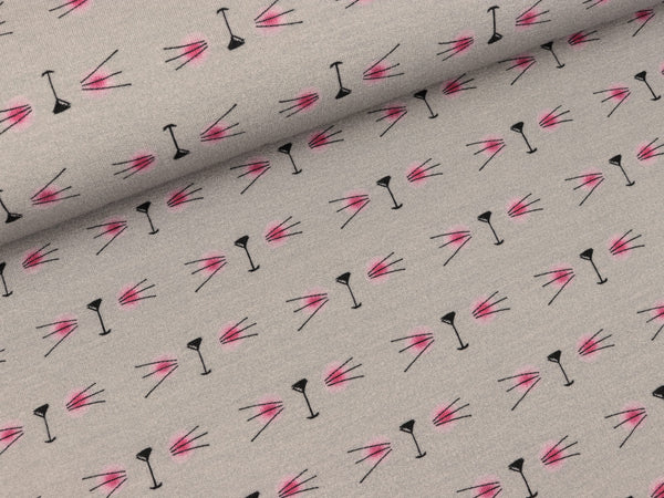 Leichter Baumwollsweat Miow Undercover hellgrau by Cherry Picking