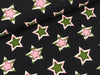 Baumwolljersey Star Patch tiefblau-rosa-weiß-grün