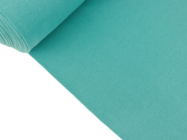 Glatte Bündchenware Anni aquamarin