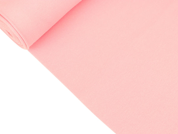 Glatte Bündchenware rosa uni