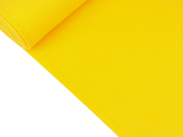 Glatte Bündchenware sonnengelb uni