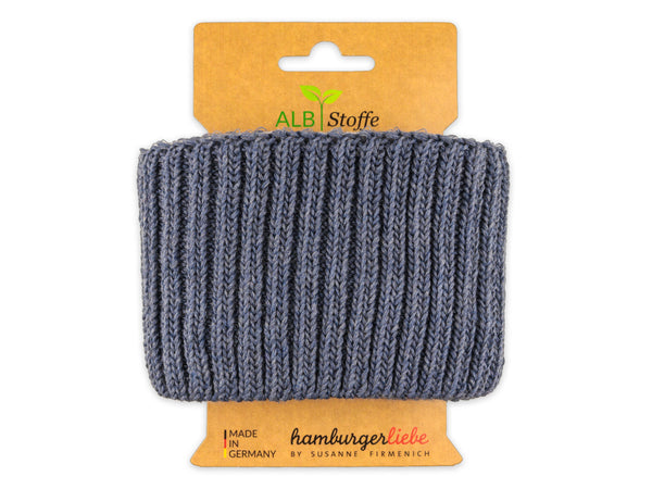 Cuff Me Cozy Grobstrickbündchen jeansblau melange