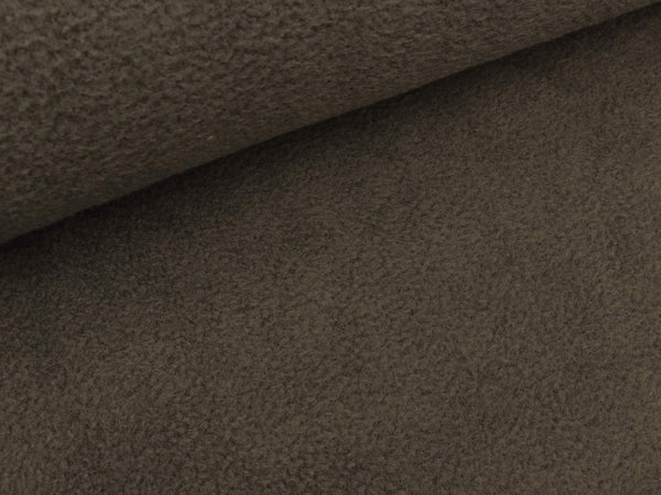 Reststück 15cm - Polarfleece khaki uni