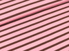 Baumwolljersey Gesa Streifen braun-rosa
