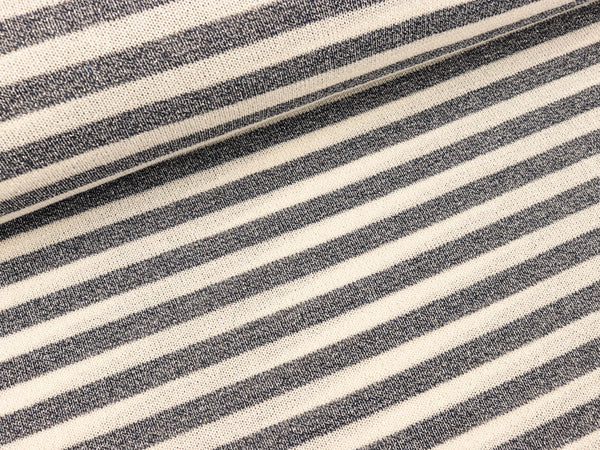 Sparkling Jersey Michel Stripe navy-weiß Glitzer