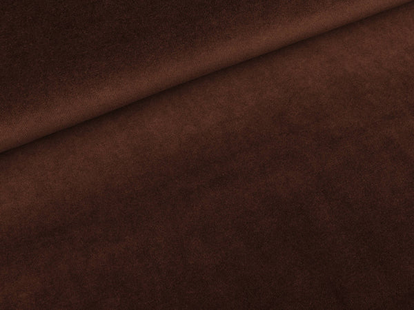 Nickistoff dunkelbraun uni