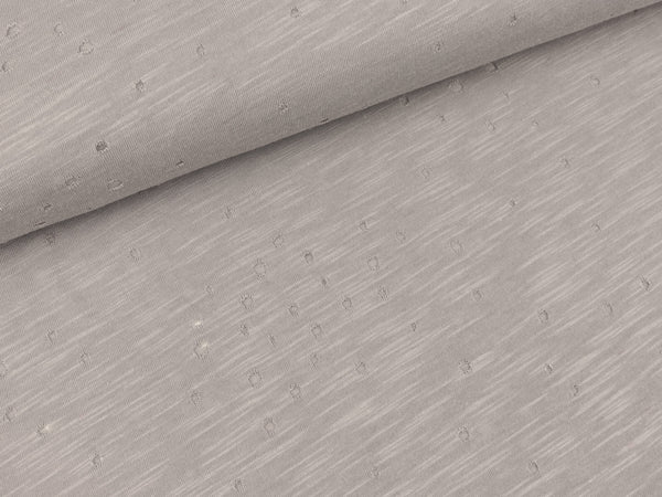 Slubjersey Leno Destroyed Look hellgrau meliert