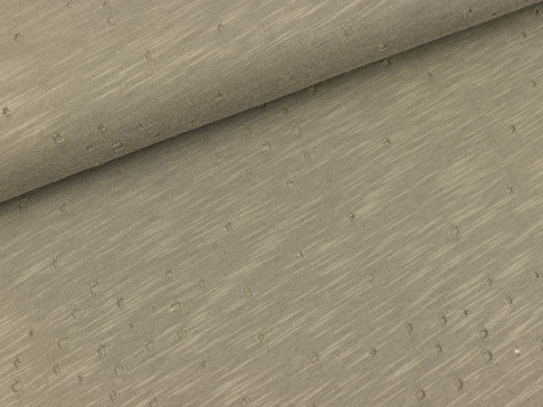 Slubjersey Leno Destroyed Look oliv meliert