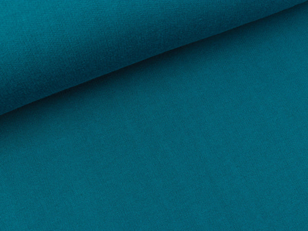 Sweatshirtstoff Anna petrol uni