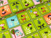 Baumwollstoff Patchworkoptik Tiere grün-bunt