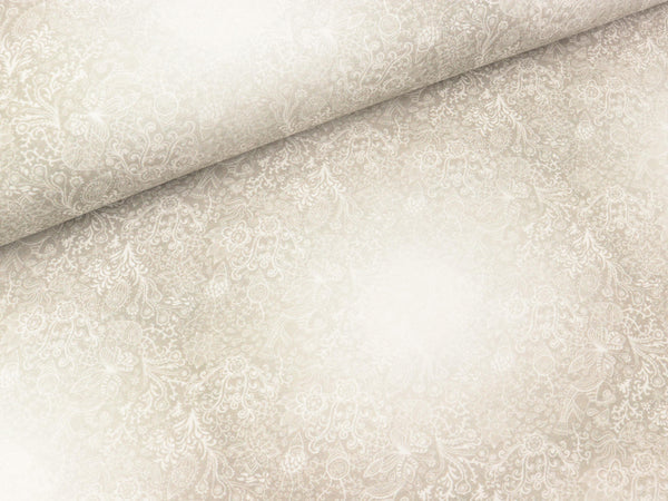 Baumwolljersey Spotlight hellgrau-weiß