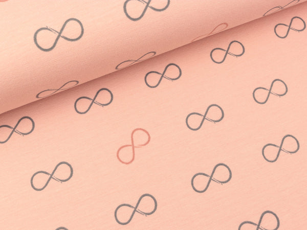 Baumwolljersey Springfiniti Unendlich altrosa