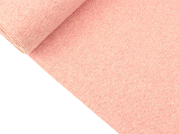 Glatte Bündchenware Heike rosa melange