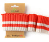 Cuff Me Cozy Stripes Bündchen luce rosso-meringa