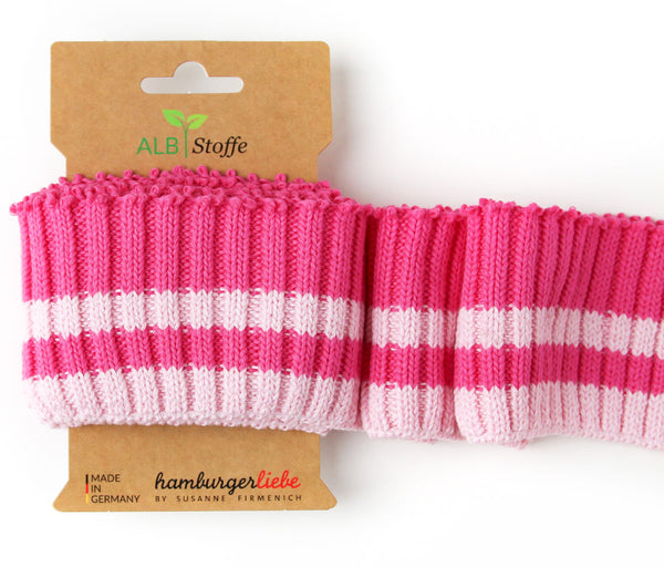 Cuff Me Cozy Stripes Bündchen puder-ortensia