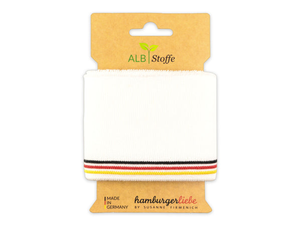 Cuff Me WM Wave Bündchen weiß-schwarz-rot-gelb