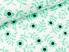 Hamburger Liebe Baumwolljersey Mono Flower weiß