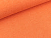 Baumwollsweat orange meliert uni