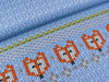 French Terry Cosy Knitting Fox hellblau by Cherry Picking Panel 90cm