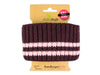 Cuff Me Cozy Stripes Botanical Bündchen bordeaux-rose